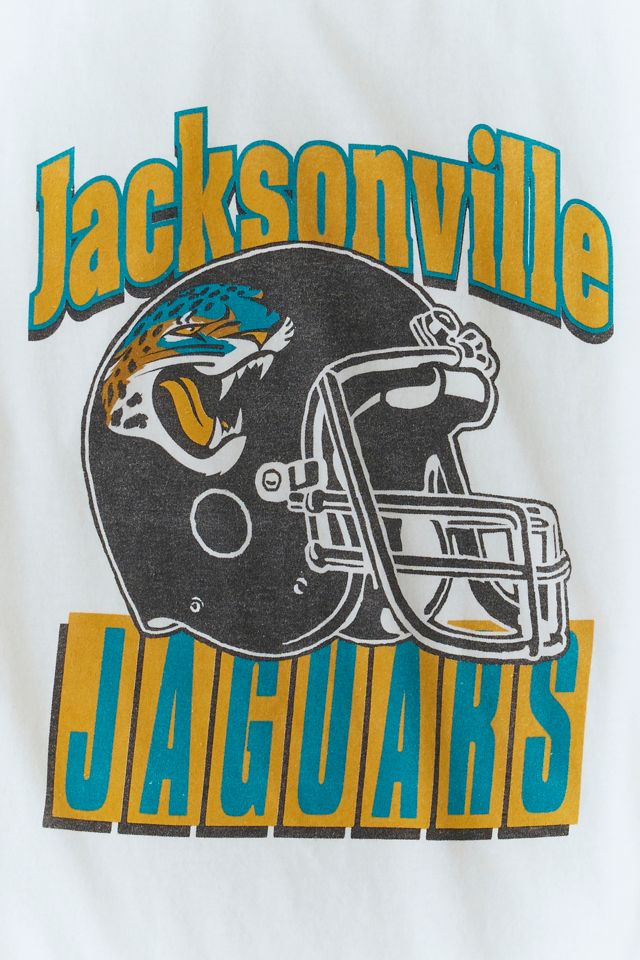 NFL Jacksonville Jaguars Throwback Helmet Graphic Tee #1