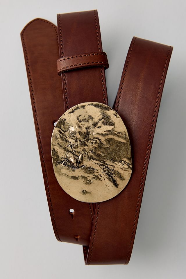 BDG Hammered Buckle Leather Belt #1