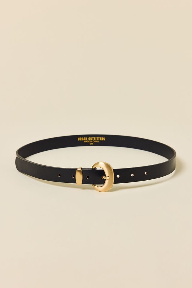 Cleo Curved Buckle Leather Belt #2