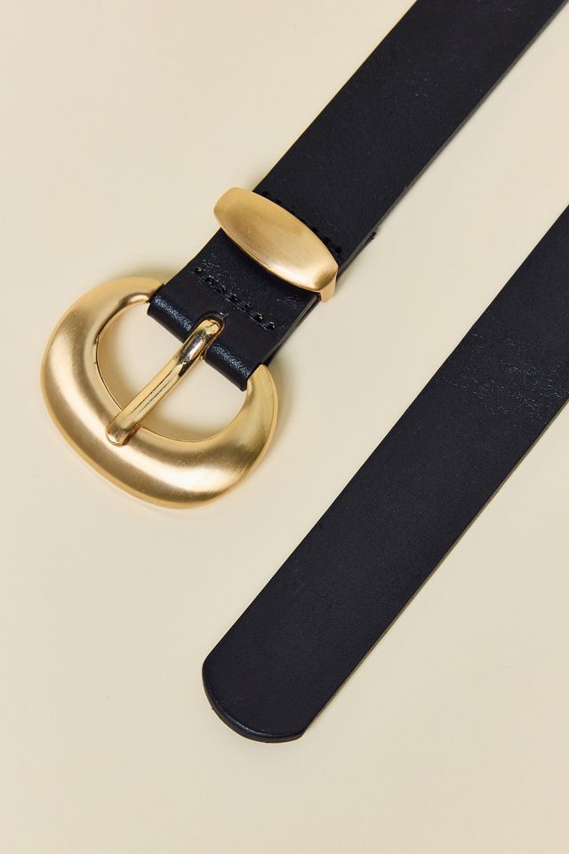 Cleo Curved Buckle Leather Belt #3