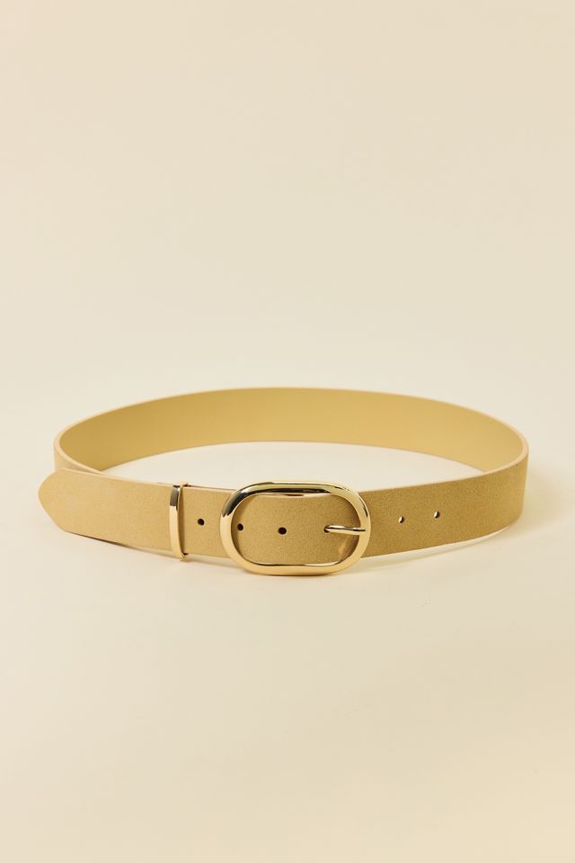 BDG Oval Buckle Wide Suede Belt #2