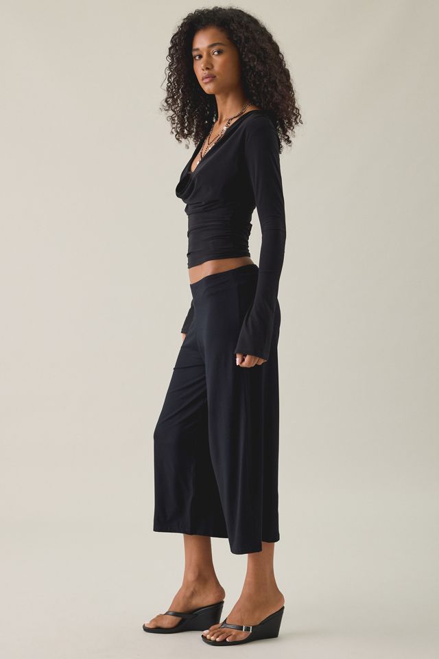 Motel Ano Flowy Wide Leg Capri Pants #4