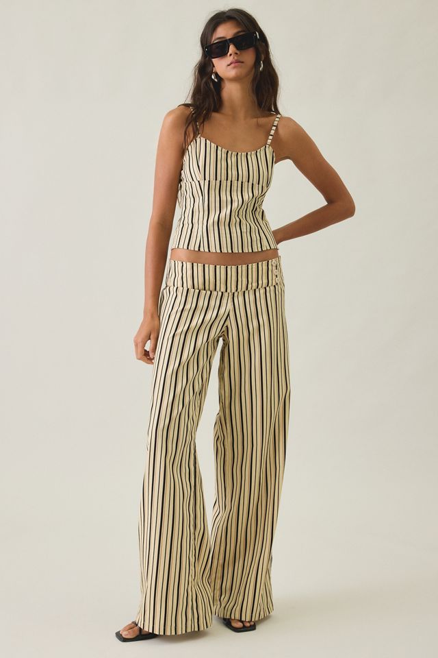 Motel Moirin Striped Scoop Neck Tank Top #4
