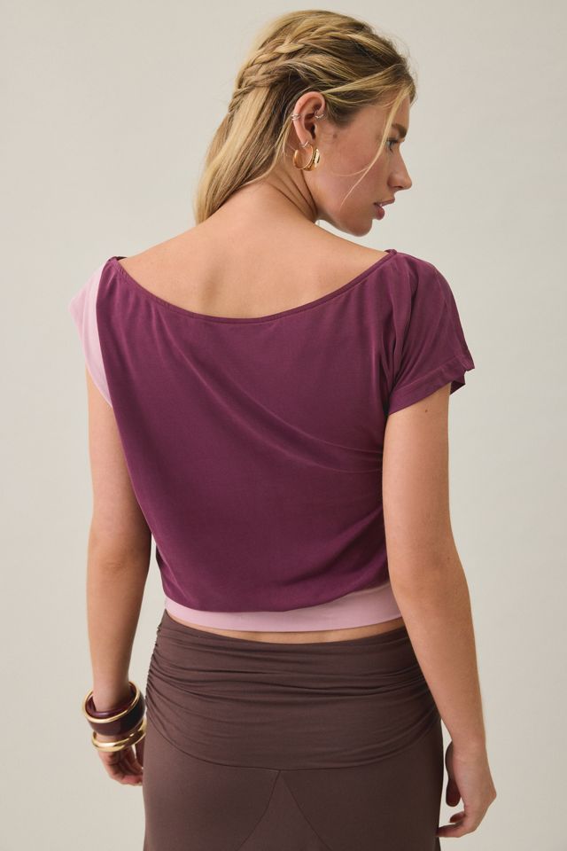 Motel Sobiya Asymmetric One-Shoulder Crop Top #3
