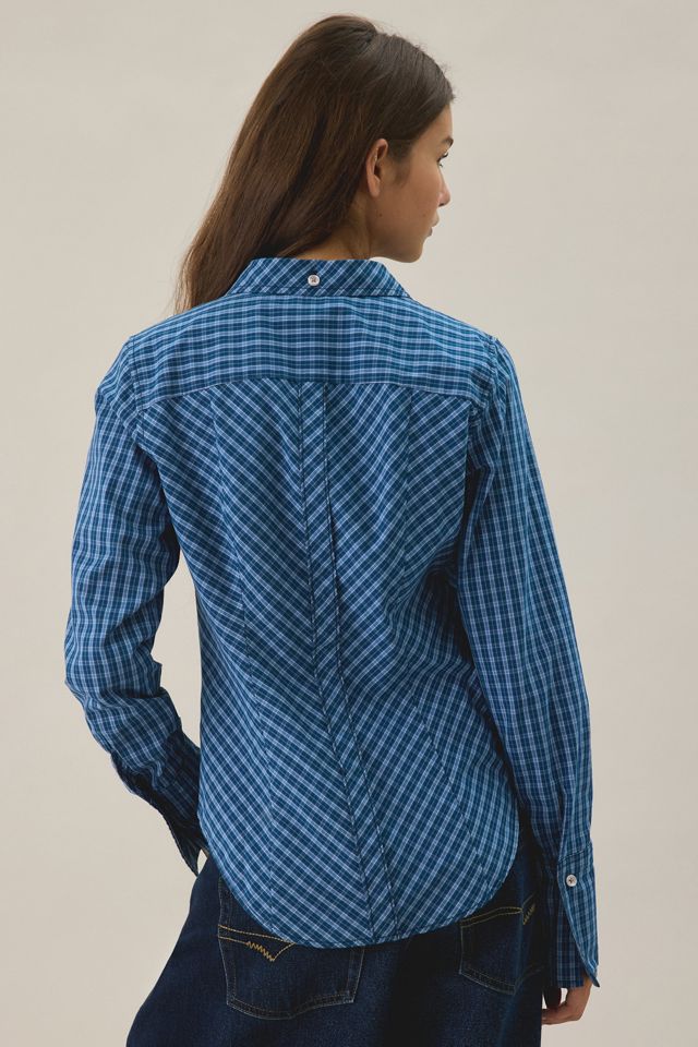 UO Leilani Bias Cut Slim Button Up Shirt #4