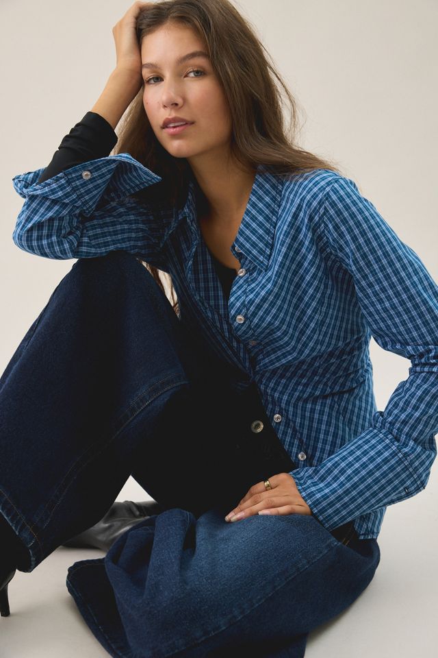 UO Leilani Bias Cut Slim Button Up Shirt #2