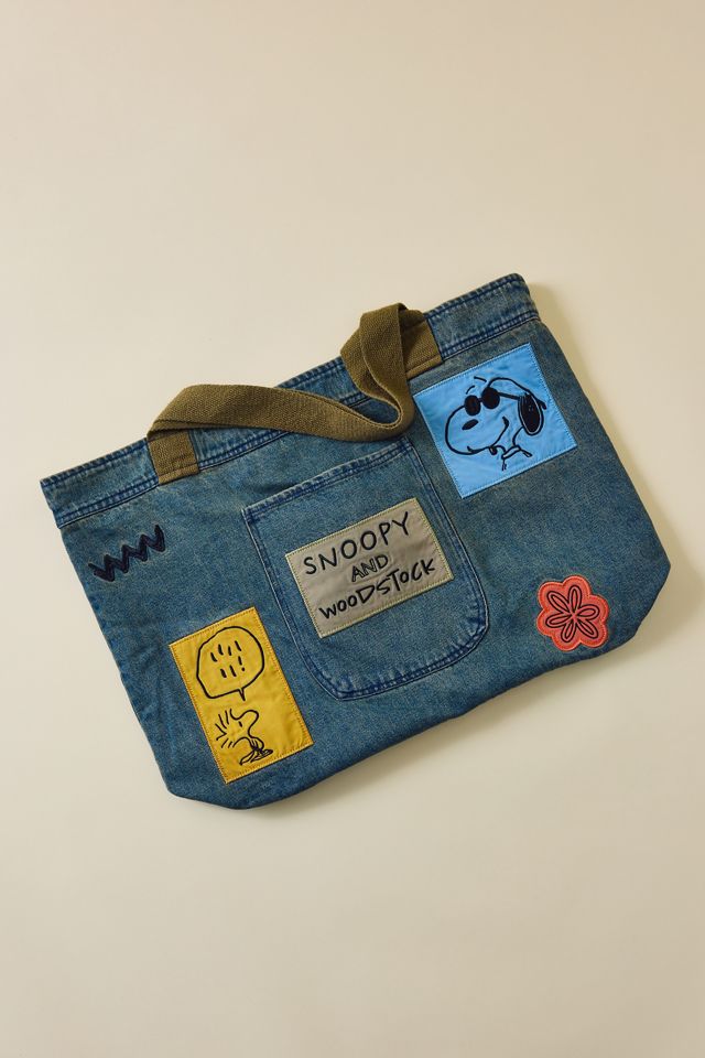 Sac fourre-tout en denim Snoopy et Woodstock Samii Ryan X Peanuts #1