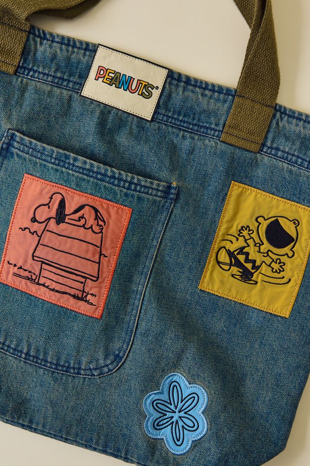 Sac fourre-tout en denim Snoopy et Woodstock Samii Ryan X Peanuts #2