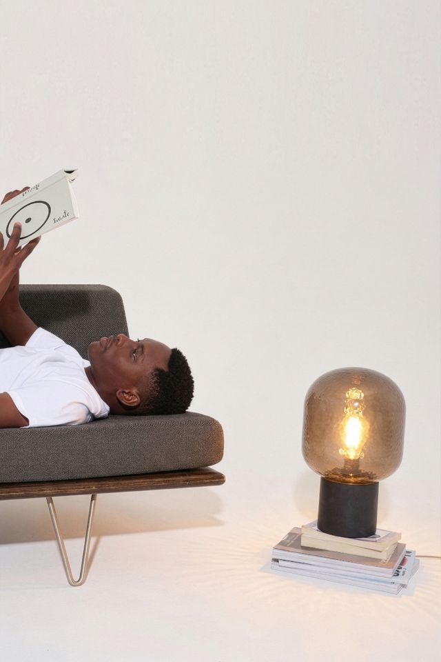 Brightech Bruce LED Tinted Glass Shade Table Lamp #3