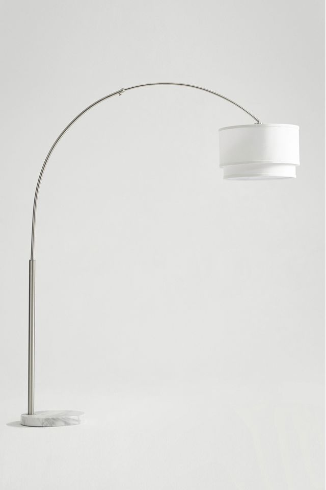 Brightech Mason LED Marble Base Arc Floor Lamp #1