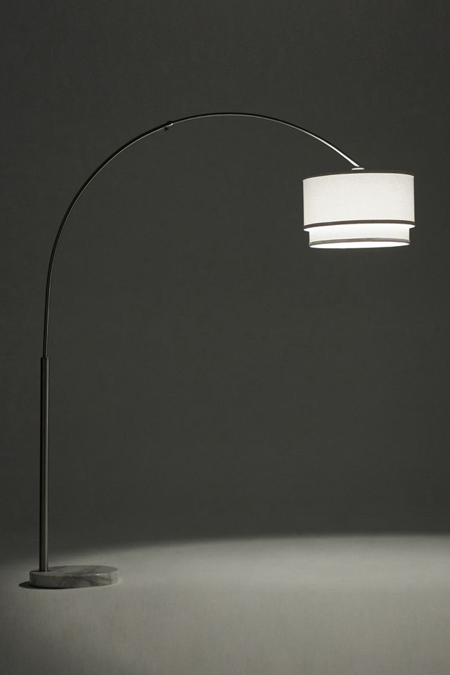 Brightech Mason LED Marble Base Arc Floor Lamp #2