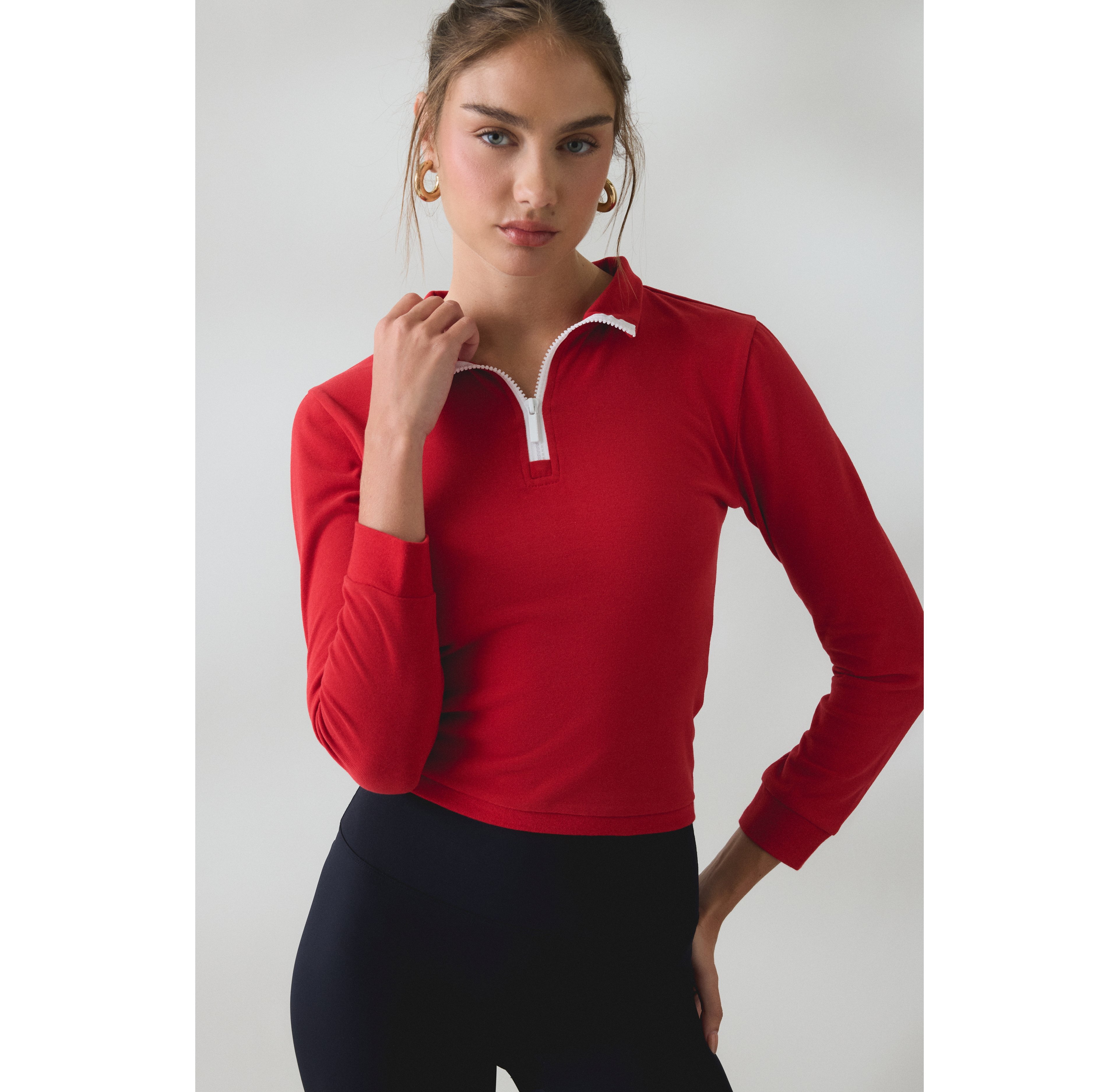 Lioness Mile High Quarter Zip Mock Neck Pullover