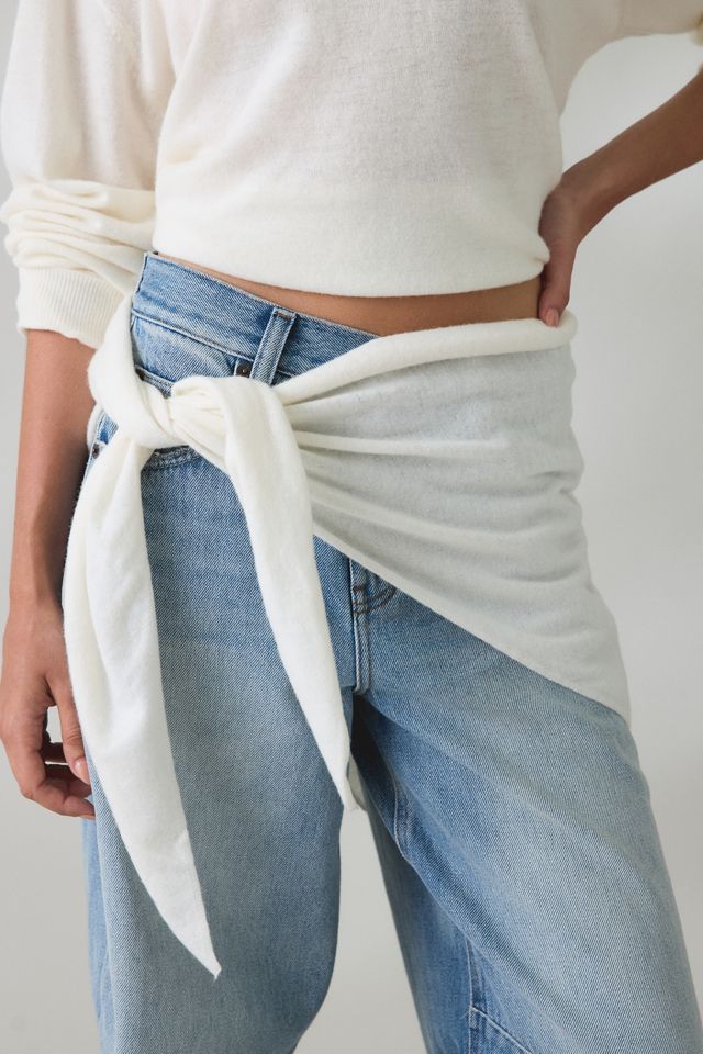Lioness Olsen Scarf Detail V-Neck Long Sleeve Top #1