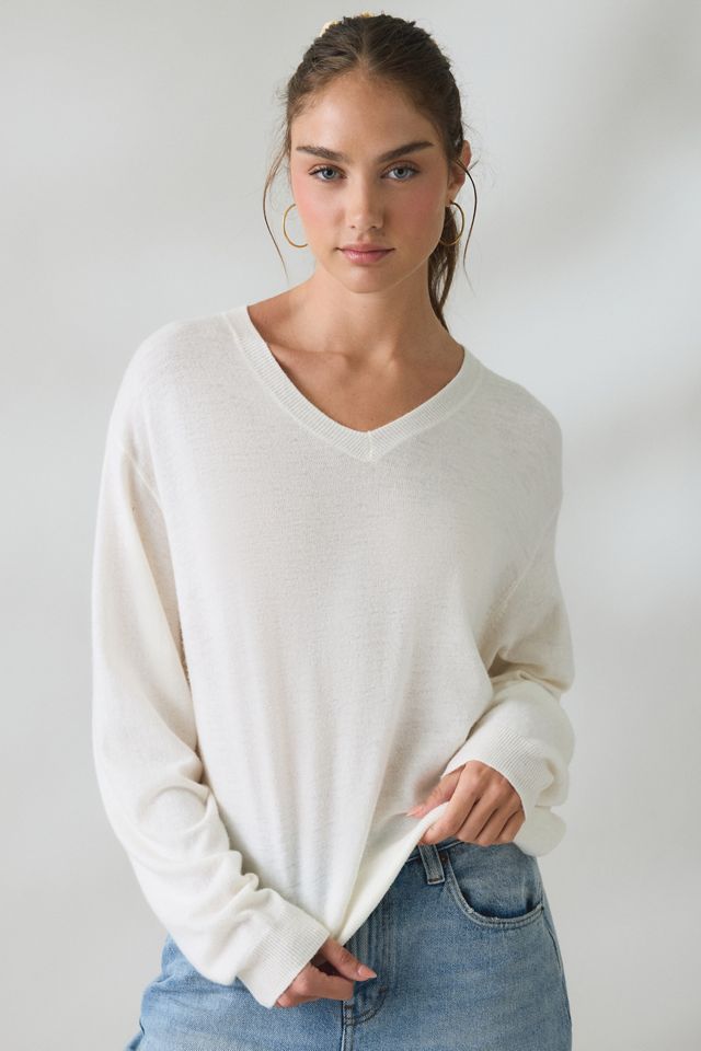 Lioness Olsen Scarf Detail V-Neck Long Sleeve Top #2