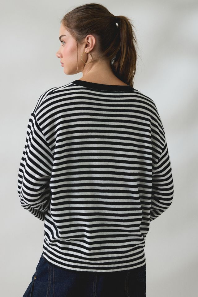 Lioness Olsen Scarf Detail Crew Neck Long Sleeve Top #4