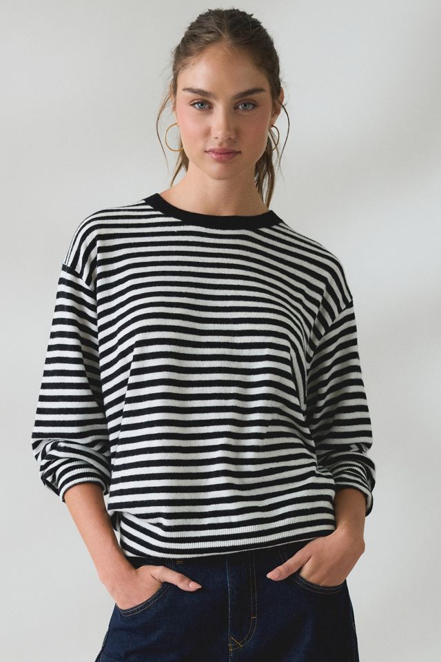 Lioness Olsen Scarf Detail Crew Neck Long Sleeve Top #5