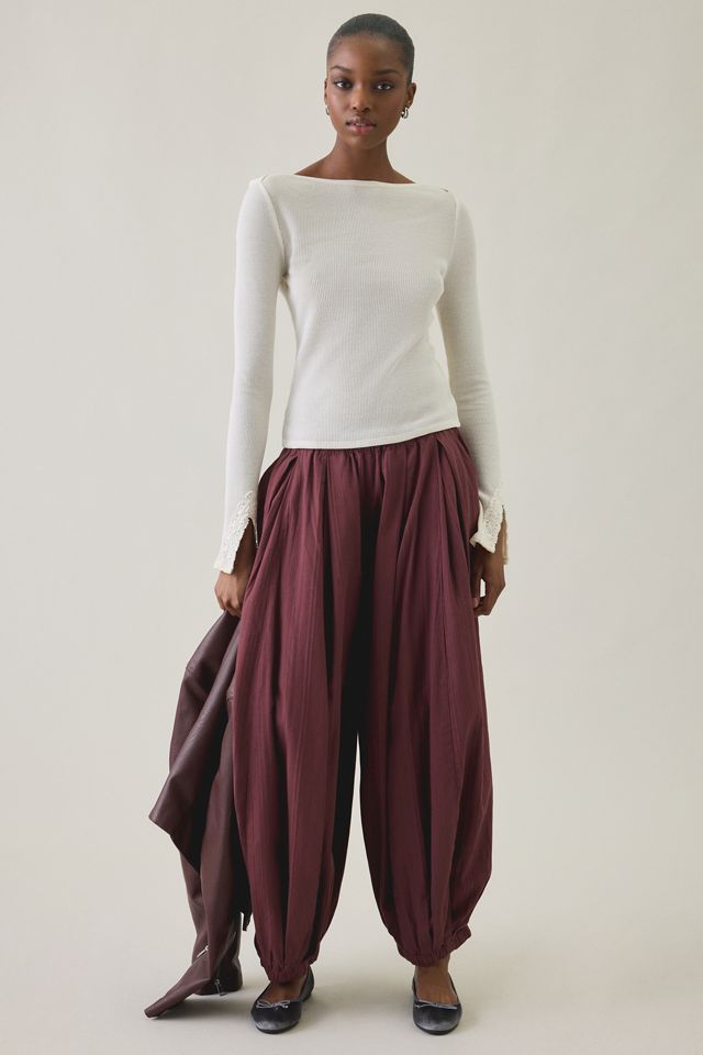 BDG Cloud Cotton Low-Rise Baggy Balloon Pants #1