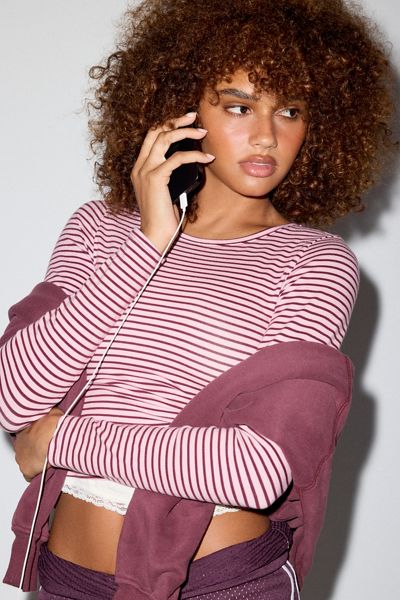 Out From Under Bec Crew Neck Long Sleeve Tee