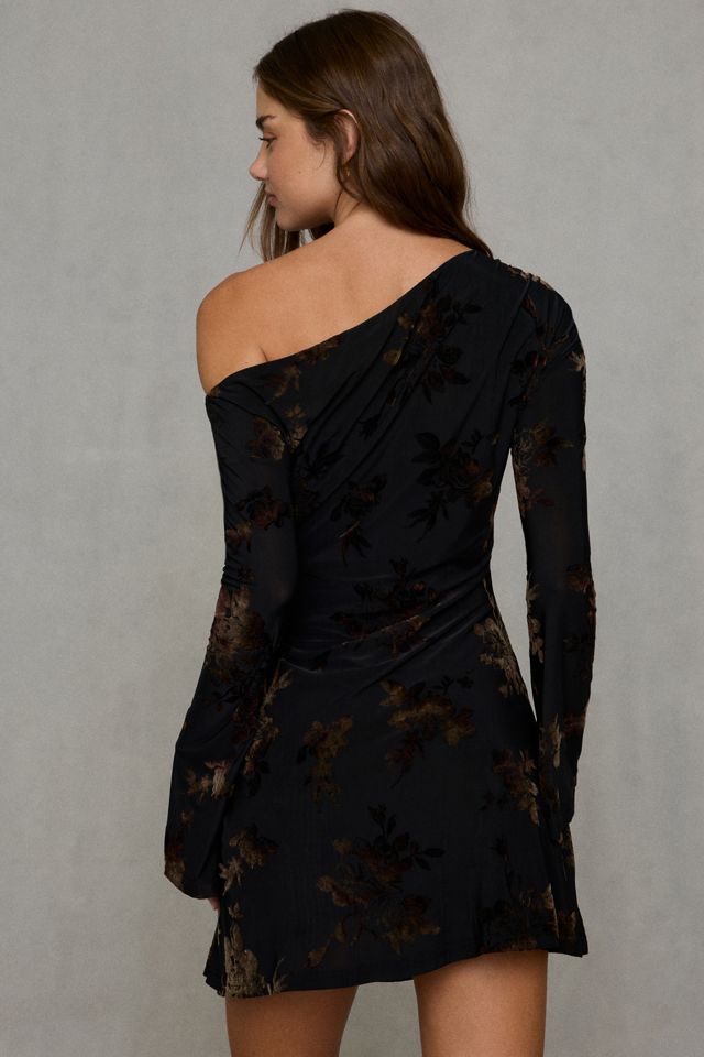 Kiss The Sky Soreia Asymmetric Long Sleeve Off-Shoulder Mini Dress #2