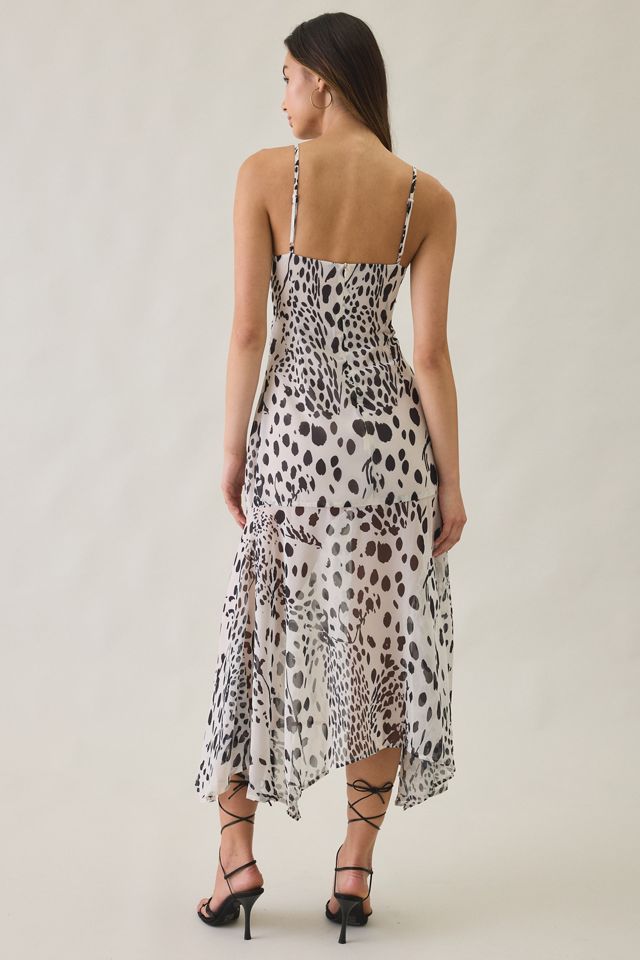 Motel Vakare Dalmation Spot Asymmetric Maxi Dress #4