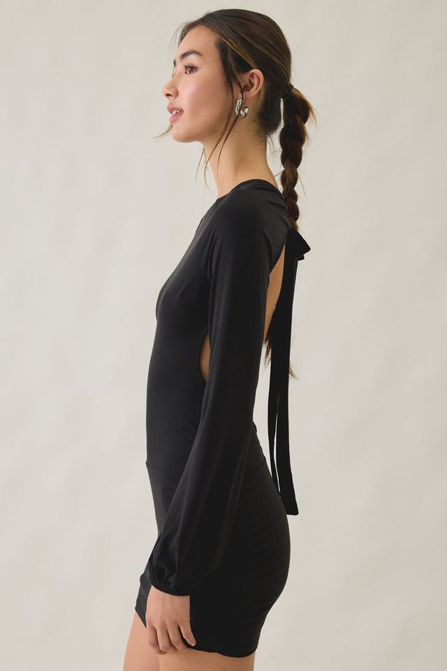 Motel Tomoka Open-Back Long Sleeve Mini Dress #3
