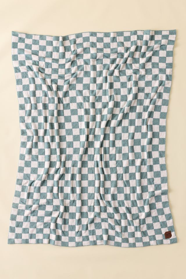 Slowtide Mate Checkered Plush Knit Throw Blanket #1