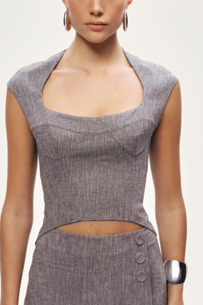 Nocturne Open-Back Tailored Top