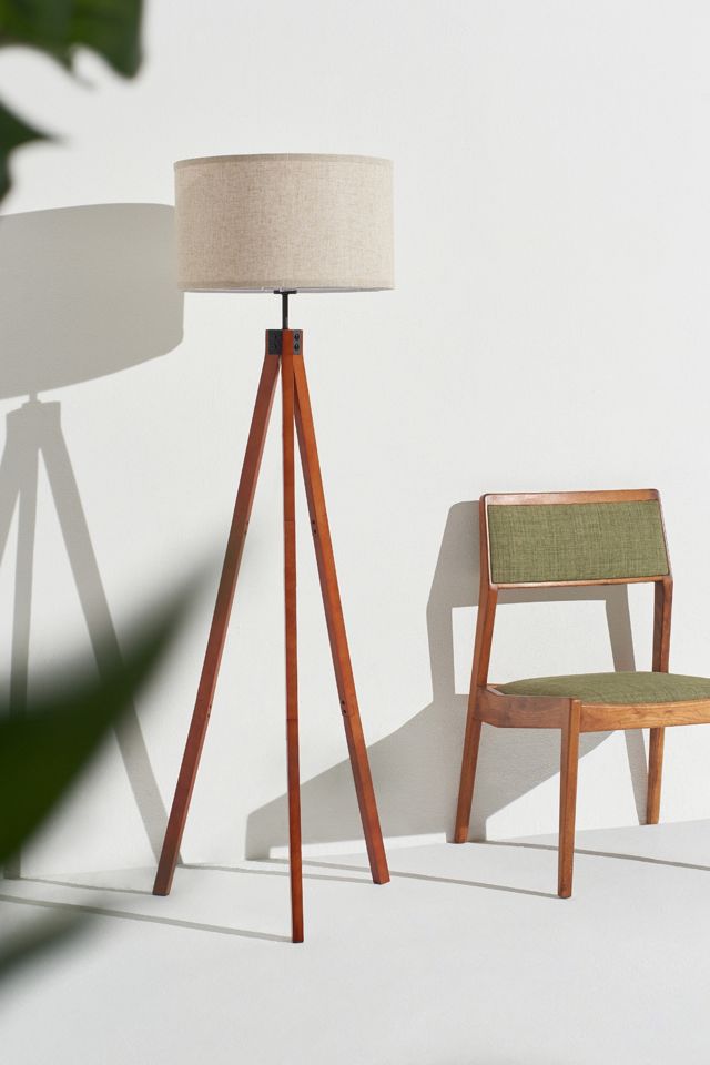 Brightech Eden LED Tripod Wood Floor Lamp #2