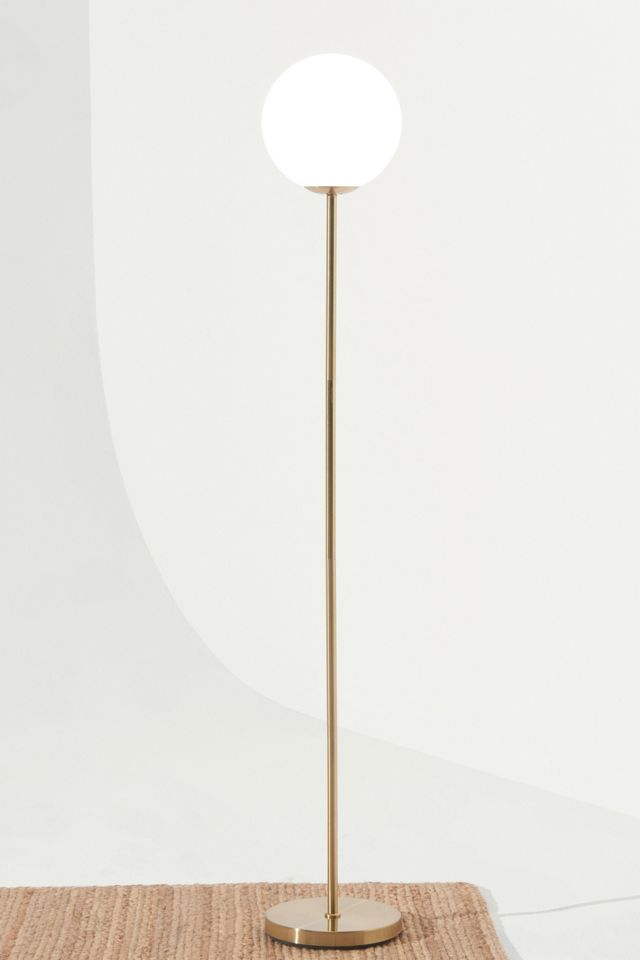 Brightech Luna LED Frosted Globe Shade Floor Lamp #1