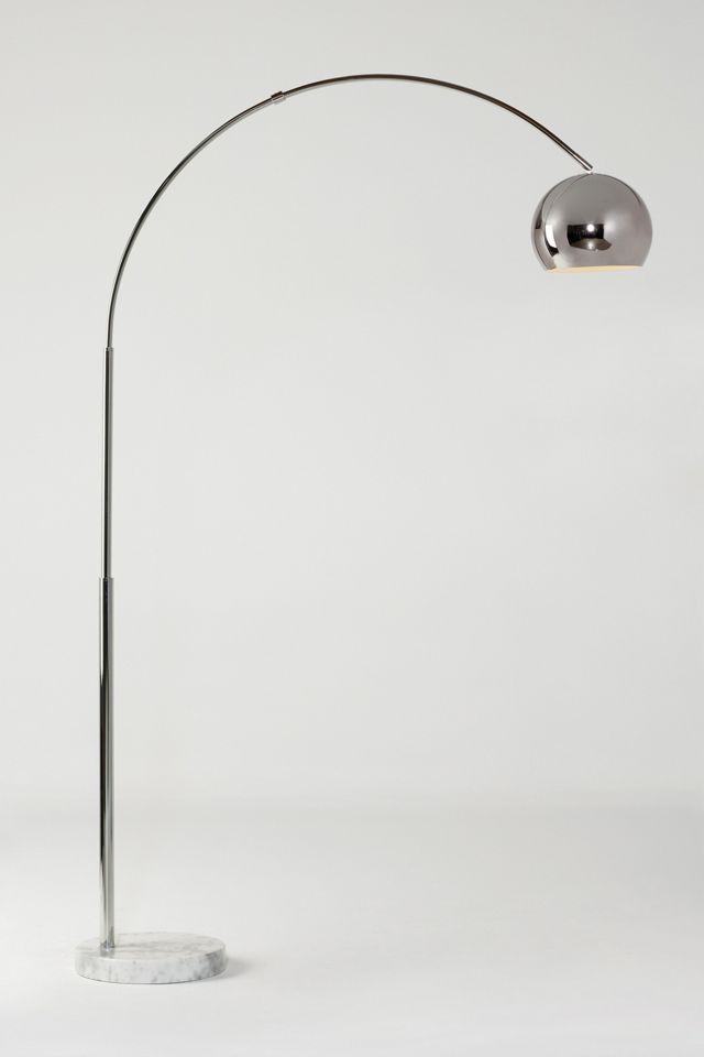 Brightech Olivia LED Marble Base Arc Floor Lamp #2
