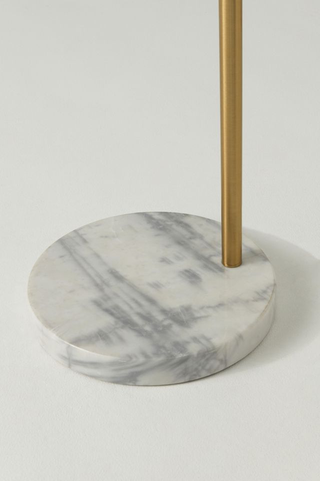 Brightech Olivia LED Marble Base Arc Floor Lamp #4