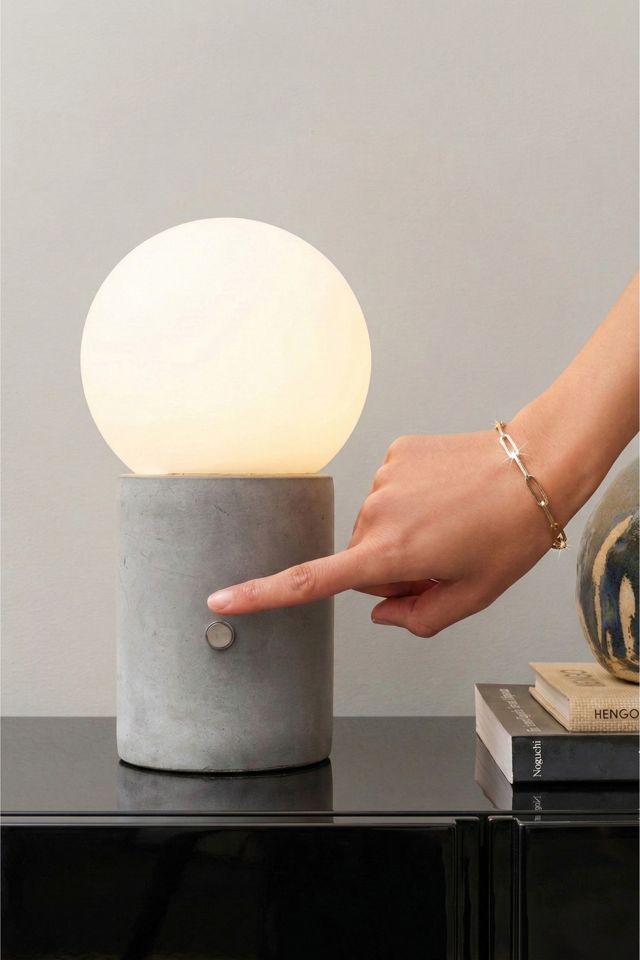 Brightech Kai LED Frosted Globe Shade Table Lamp #1