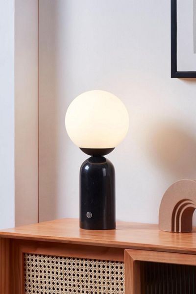 Brightech Mila Tall LED Marble Base Table Lamp