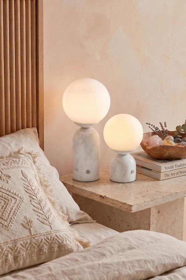 Brightech Mila Tall LED Marble Base Table Lamp #4
