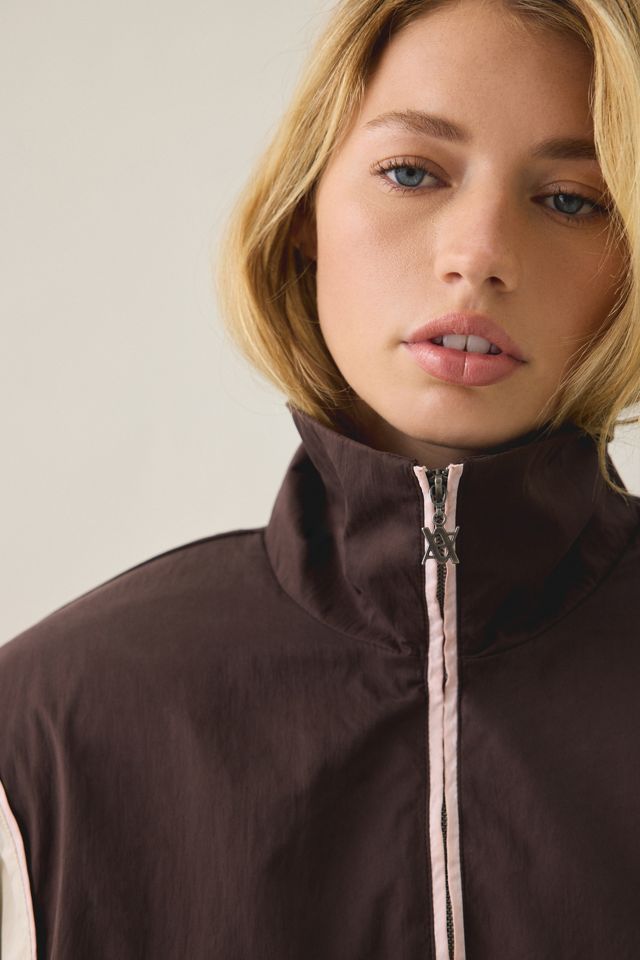 AFRM Virgo Colorblock Cropped Half-Zip Windbreaker #1
