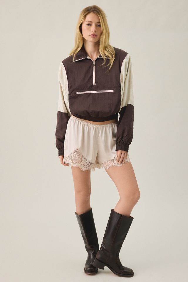 AFRM Virgo Colorblock Cropped Half-Zip Windbreaker #2