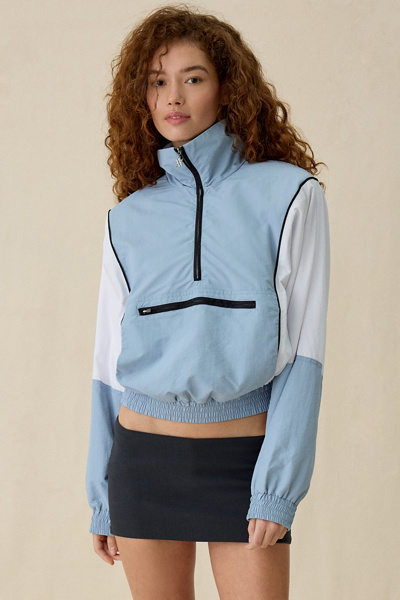 AFRM Virgo Colorblock Cropped Half-Zip Windbreaker | Urban Outfitters