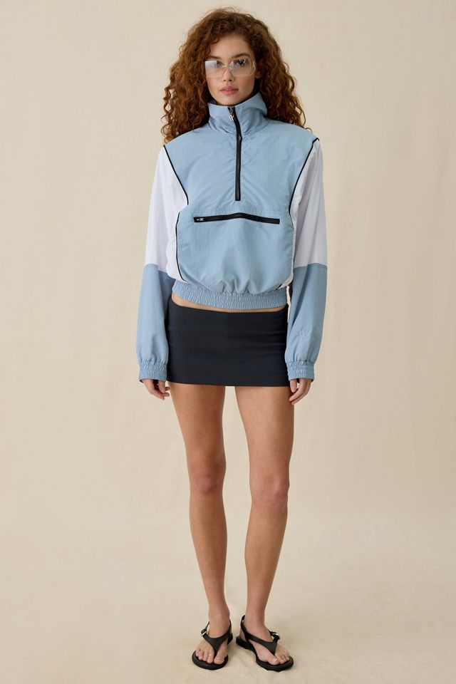 AGAWD Bicolor Camisole アガウド AFRM Virgo Colorblock Cropped Half-Zip Windbreaker | Urban Outfitters