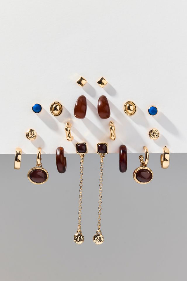 Misha Color Pop Multi Earrings Set #1
