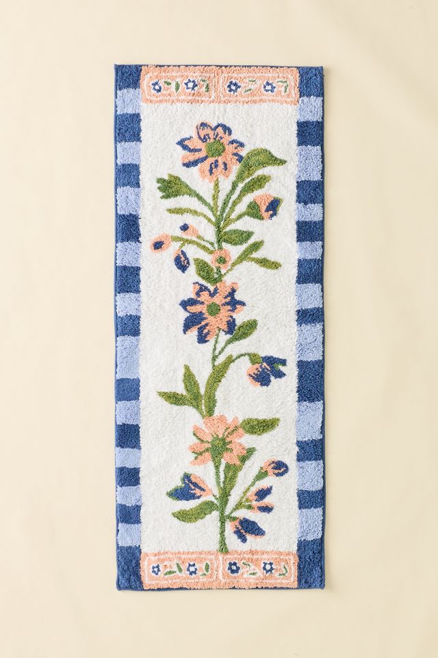 Aria Folk Floral Tufted Runner Bath Mat #1