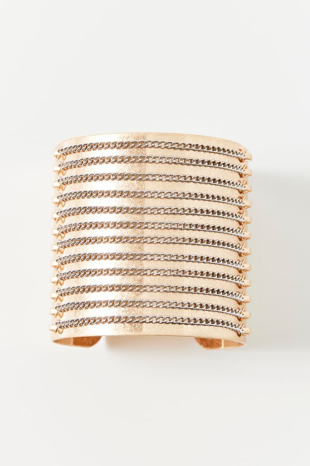 Donna Chain Extra-Wide Cuff Bracelet #1