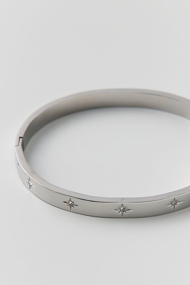 Shelia Star Engraved Waterproof Bangle Bracelet #1