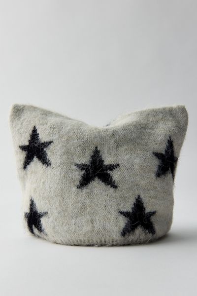 Mylo Star Pattern Square Beanie