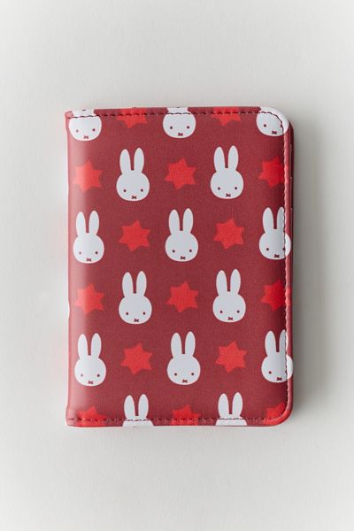 FŪL X Miffy UO Exclusive Maroon Muse Faux Leather Passport Holder