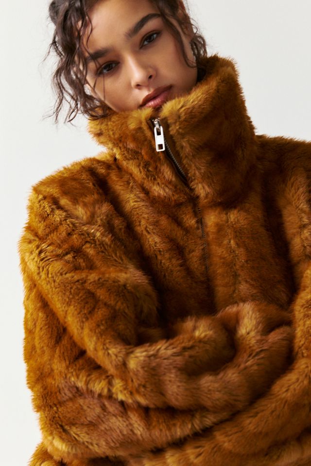 AFRM Kyoto Faux Fur Funnel Neck Jacket #1