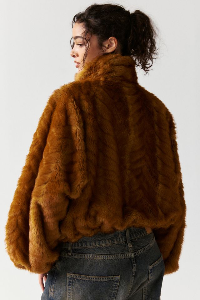 AFRM Kyoto Faux Fur Funnel Neck Jacket #2