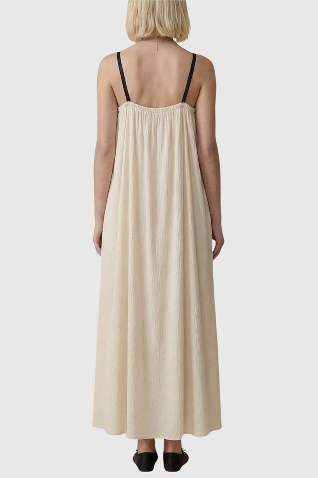 Modenaire Strapless Tie-Front Gathered Bodice Maxi Dress #1