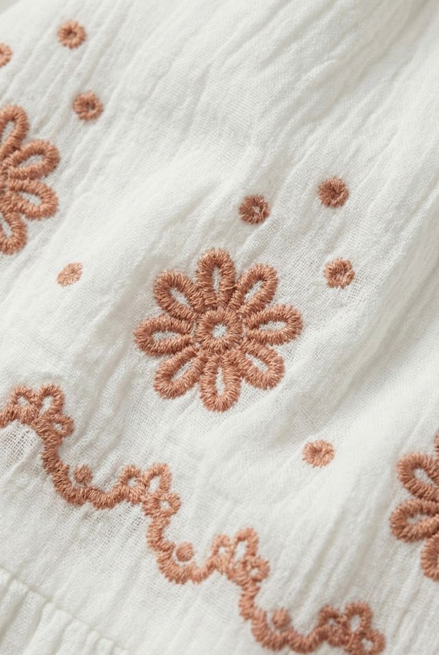 Modenaire Sleeveless Delicate Lace Trim Embroidered Maxi Dress #3