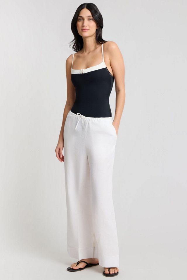 Onia Air Linen Wide Leg Drawstring Pant #2