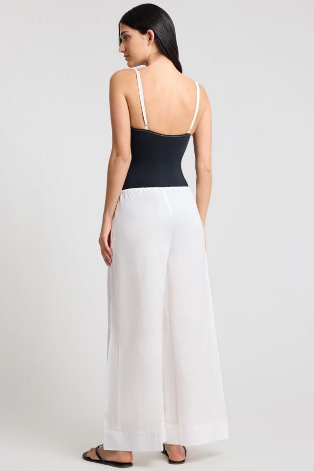 Onia Air Linen Wide Leg Drawstring Pant #4